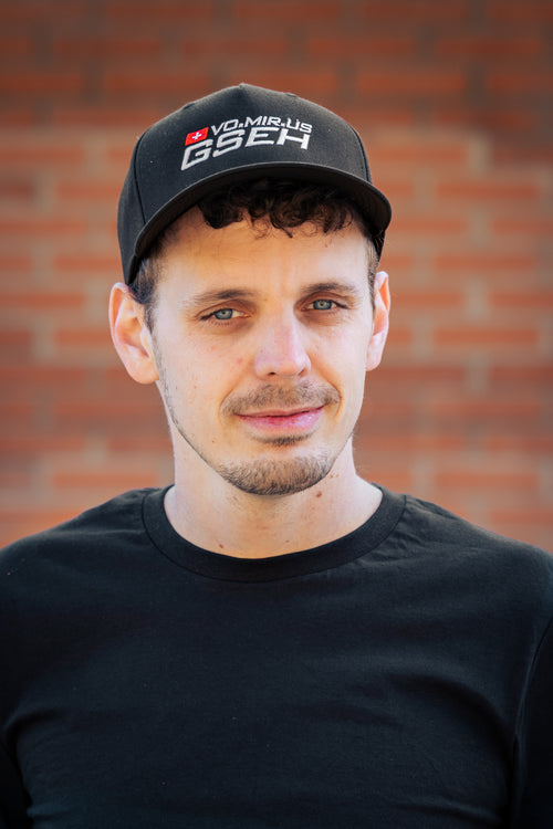 Flexfit 5-Panel Cap Schwarz