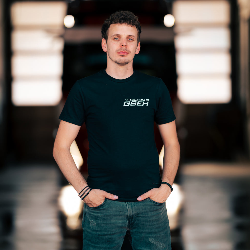 T-Shirt schlicht Schwarz