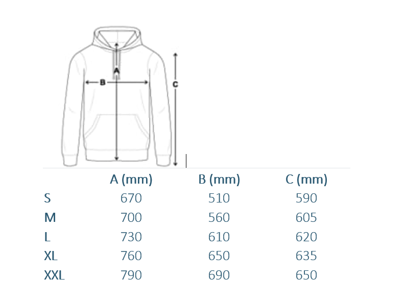Hoodie Schwarz/Rot mit Chassis Ladung