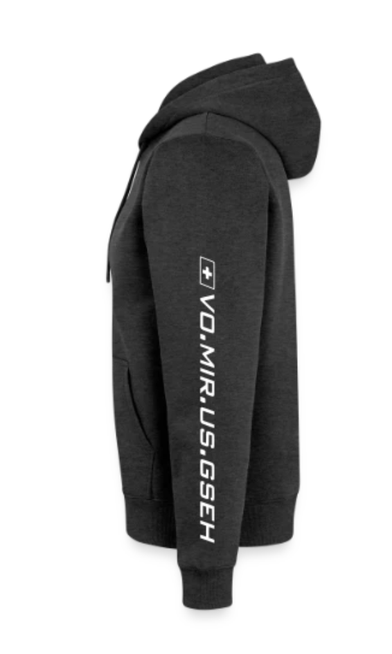 Unisex Kapuzenjacke Grau