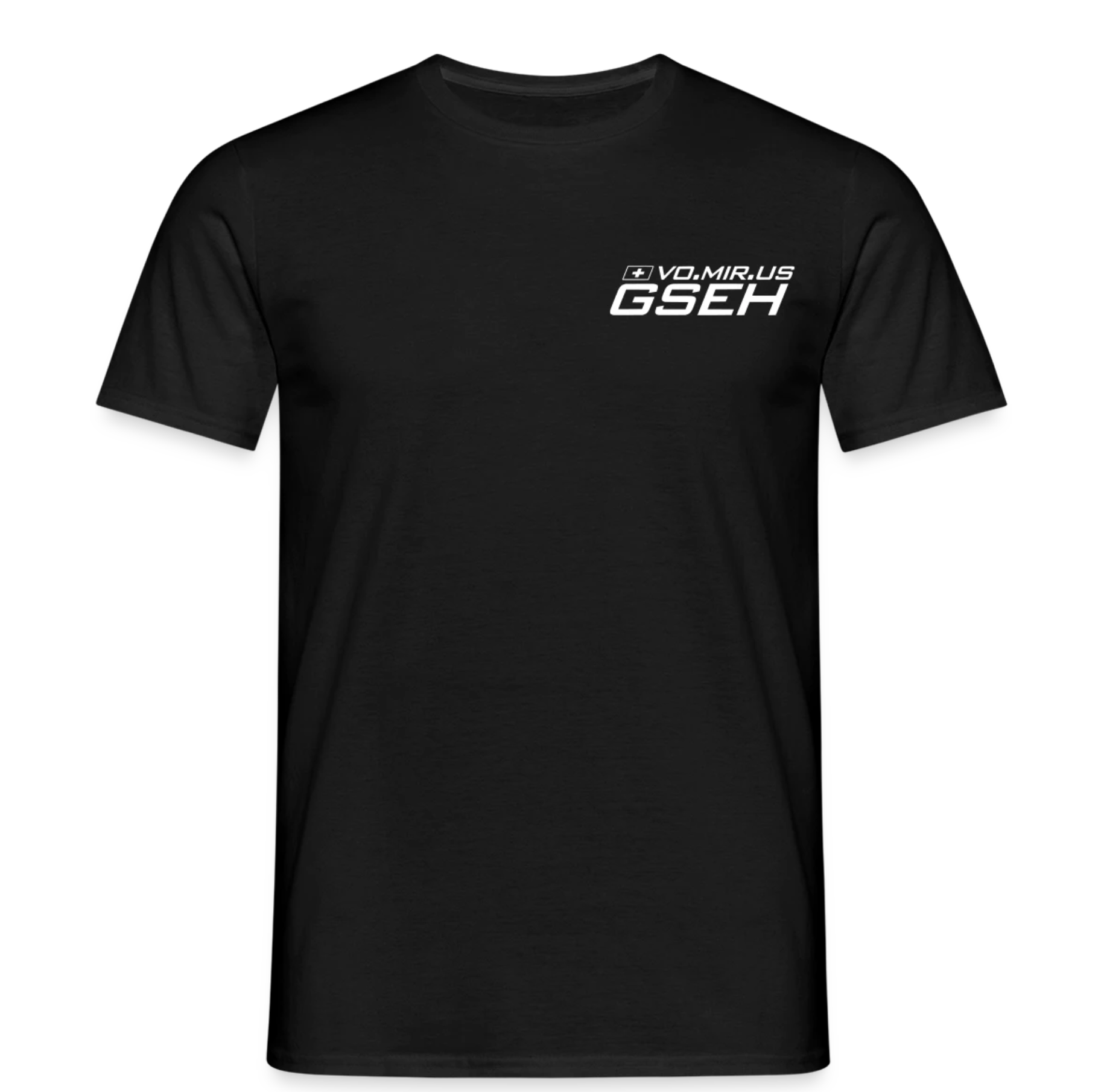 T-Shirt schlicht Schwarz