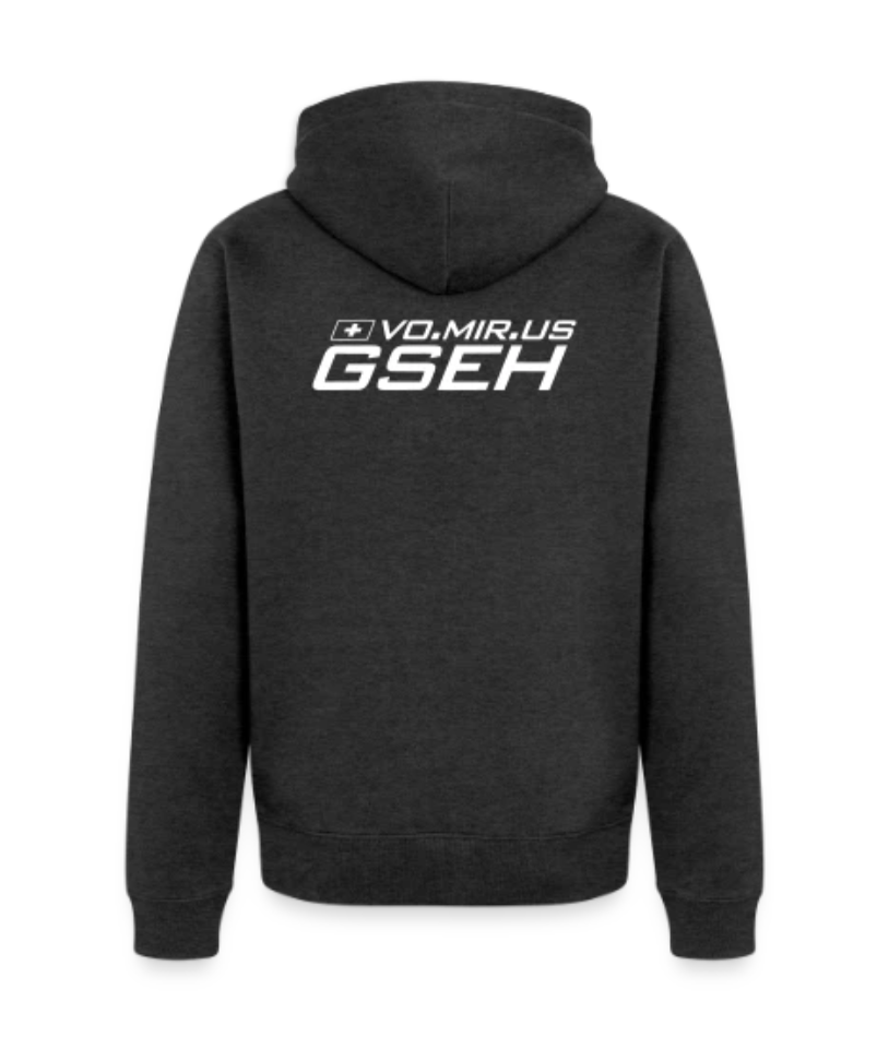 Unisex Kapuzenjacke Grau