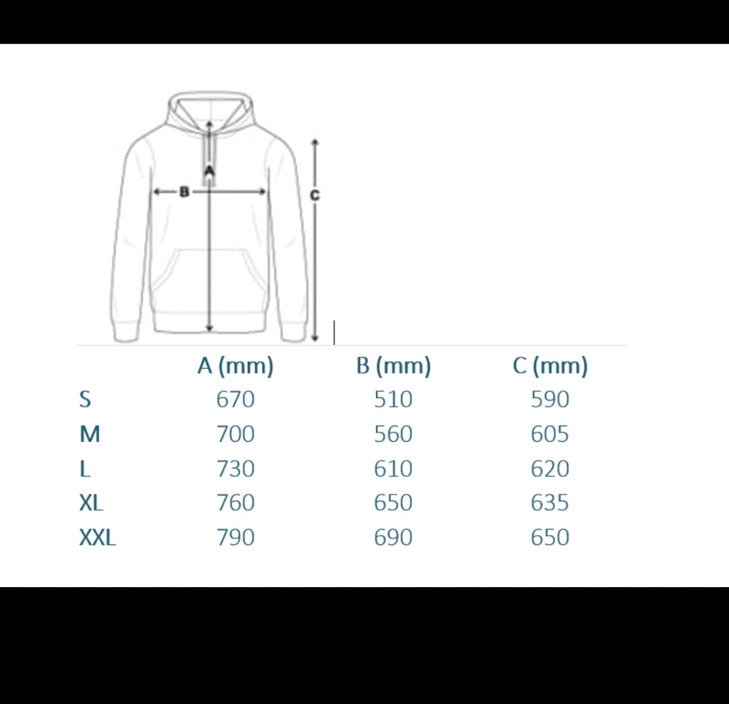 Hoodie Schwarz/Rot mit Chassis Ladung Grösse S