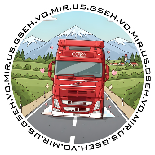 Aufkleber vo.mir.us.gseh Rund